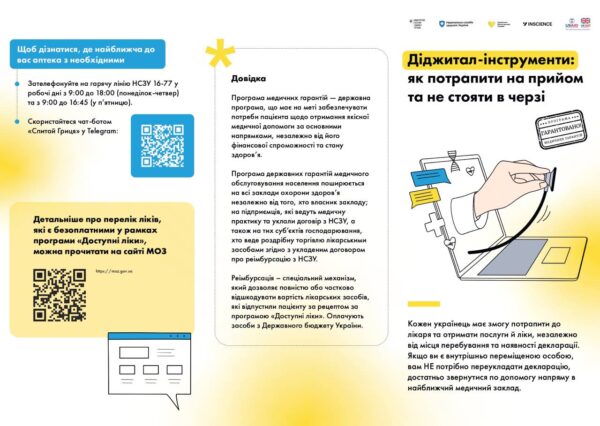 Брошура Діджитал інструменти (сторона 1)